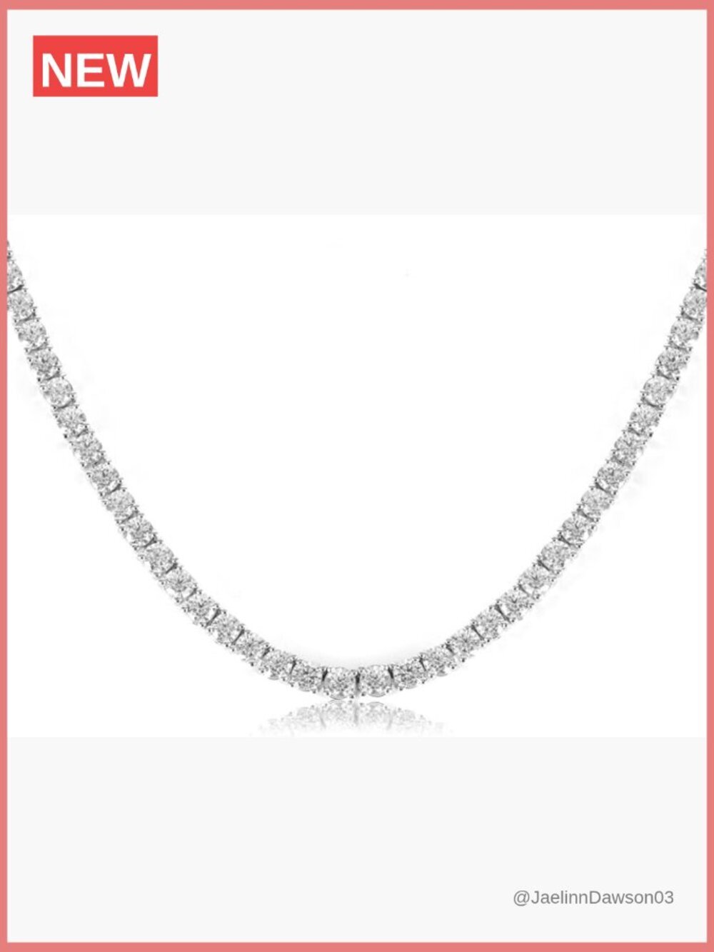 3mm Cubic Zirconia Tennis Chain Necklace 16-20 Inches Gold Plated